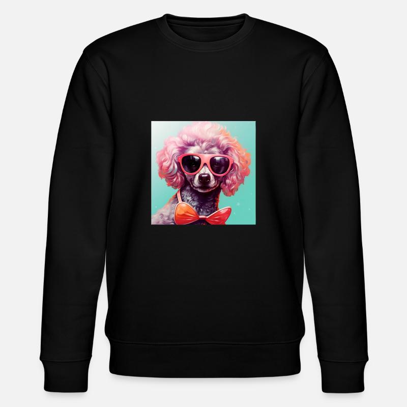 Caniche Cool - Caniche Chien - Sweat bio CHANGER Stanley/Stella Unisexe - noir