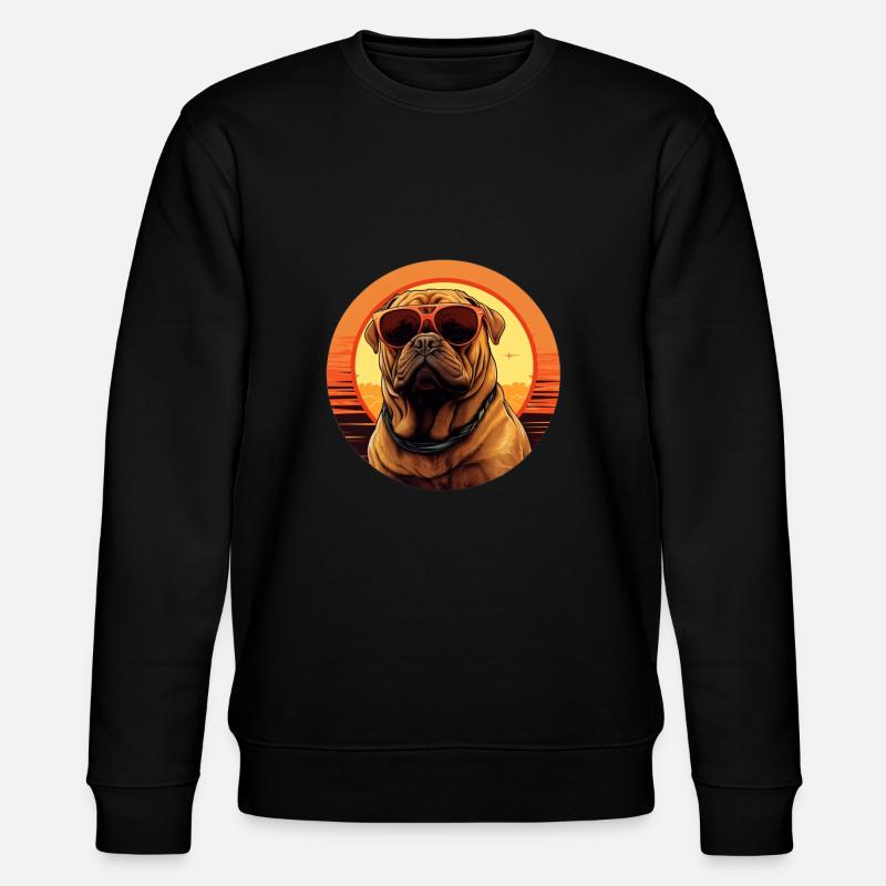 Shar Pei Cool - Shar Pei Hund - Stanley/Stella Unisex Bio-Sweatshirt CHANGER  - Schwarz