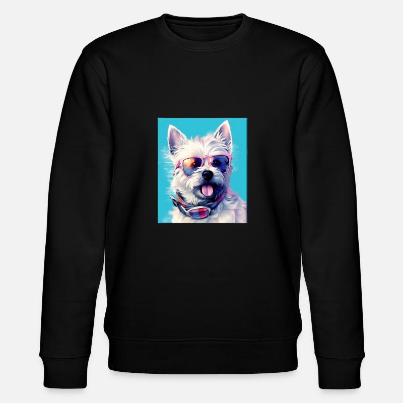 Westie Cool - Chien Westie - Sweat bio CHANGER Stanley/Stella Unisexe - noir