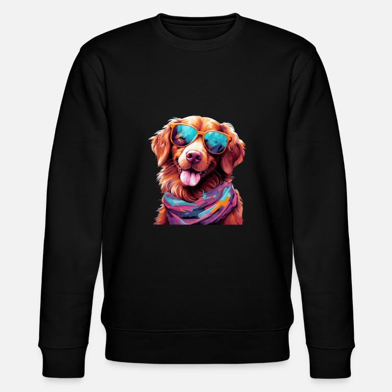 Nova Scotia Duck Tolling Retriever - Stanley/Stella Unisex Bio-Sweatshirt CHANGER  - Schwarz