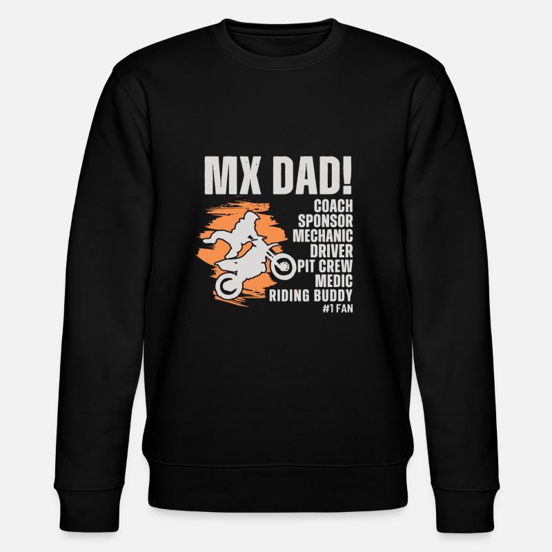 MX Dad! Motocross - Stanley/Stella Unisex Bio-Sweatshirt CHANGER - Schwarz
