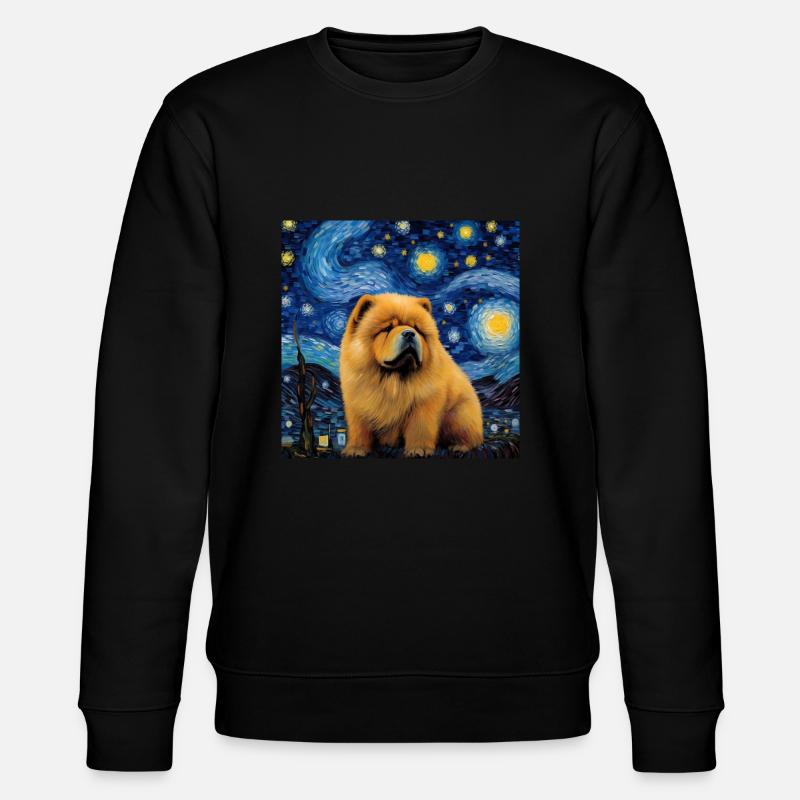 Chow Chow Nuit étoilée - Sweat bio CHANGER Stanley/Stella Unisexe - noir