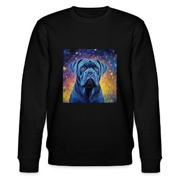 Cane Corso Nuit étoilée - Sweat bio CHANGER Stanley/Stella Unisexe - noir - Devant - Nik (191cm) & Marisol (170cm)
