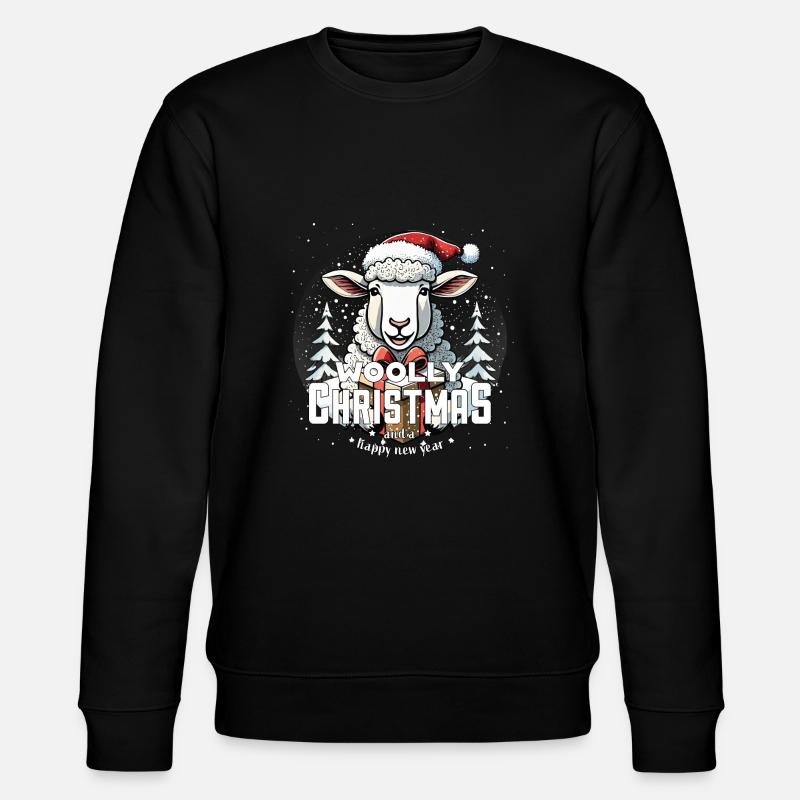 Mouton de Noël - Noël laineux - Sweat bio CHANGER Stanley/Stella Unisexe - noir