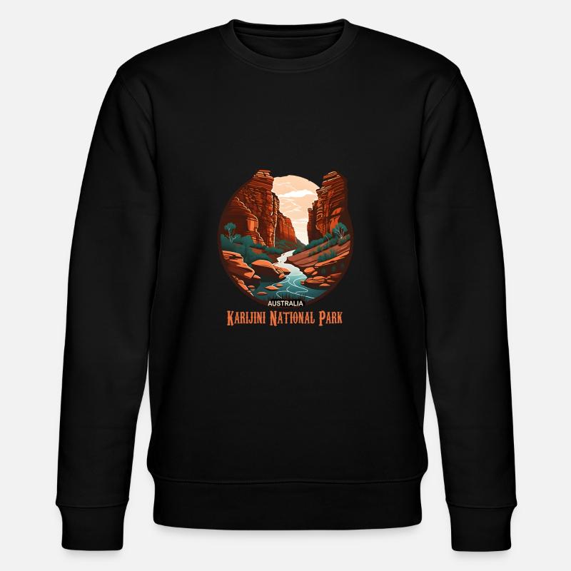 Karijini National Park - Stanley/Stella Unisex Bio-Sweatshirt CHANGER  - Schwarz