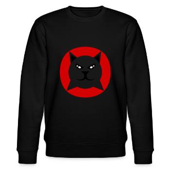 Lynx. - Stanley/Stella CHANGER Unisex Organic Sweatshirt - black - Front - Nik (191cm) & Marisol (170cm)