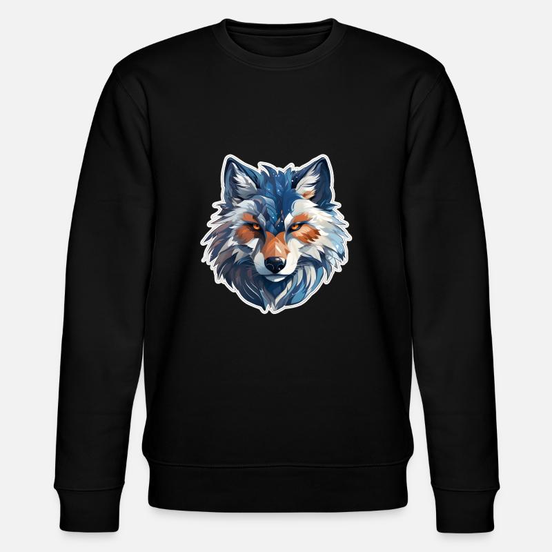 Wolf - Stanley/Stella Unisex Bio-Sweatshirt CHANGER  - Schwarz