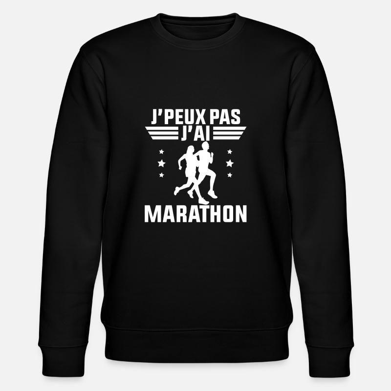 J'Peux Pas J'ai Marathon - Sweat bio CHANGER Stanley/Stella Unisexe - noir