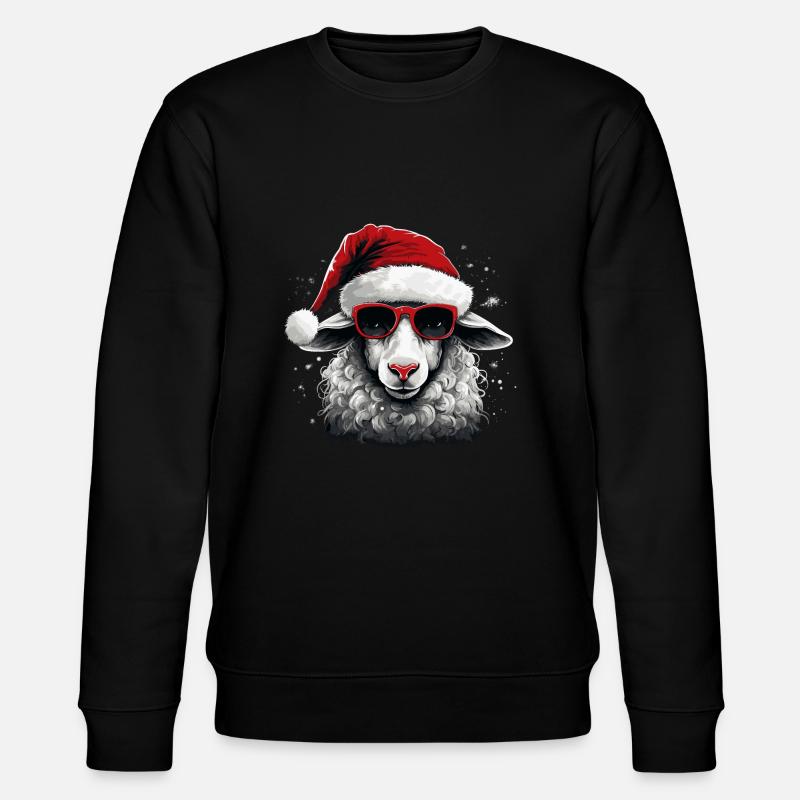 Moutons de Noël - Sweat bio CHANGER Stanley/Stella Unisexe - noir