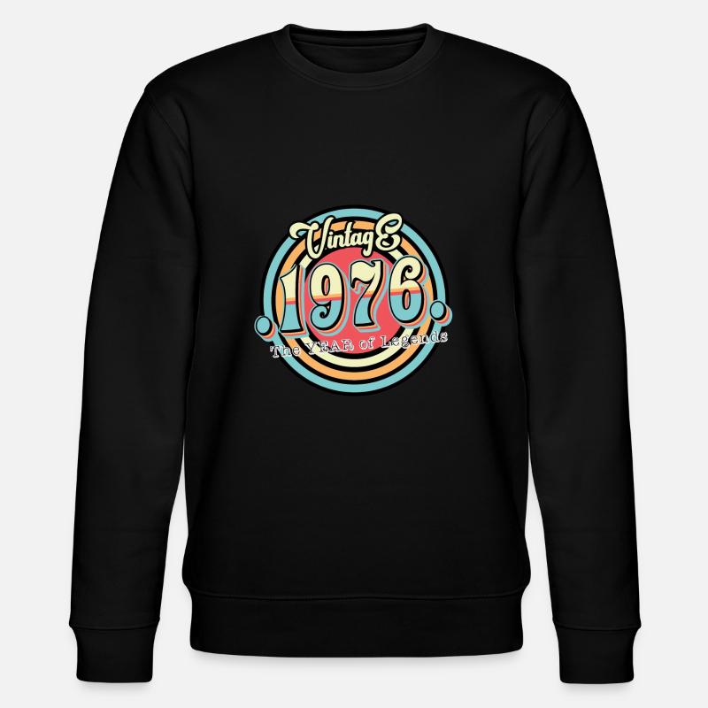 Millésime 1976 - Sweat bio CHANGER Stanley/Stella Unisexe - noir