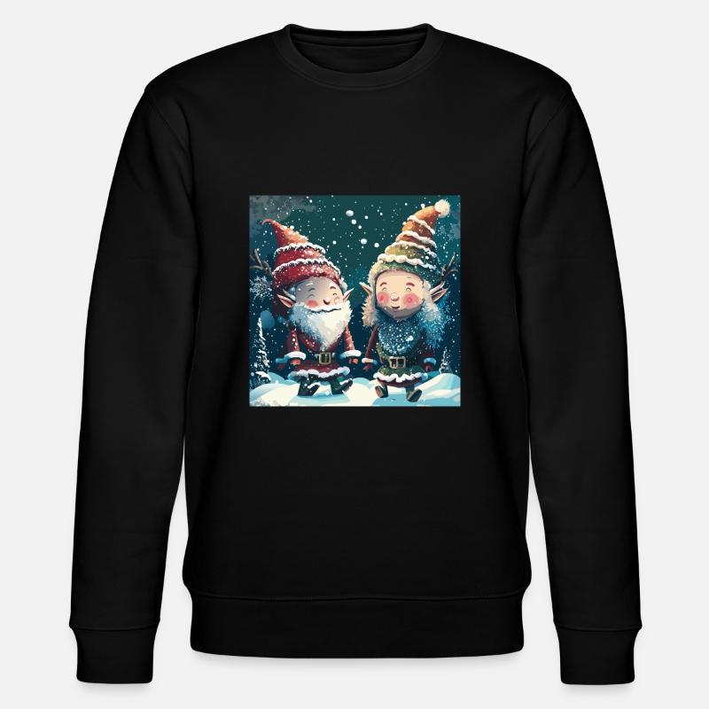 Deux lutins de Noël - Sweat bio CHANGER Stanley/Stella Unisexe - noir