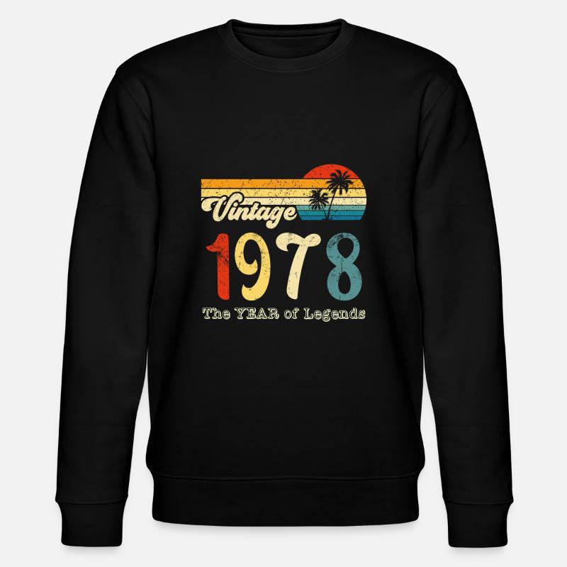 Millésime 1978 - Sweat bio CHANGER Stanley/Stella Unisexe - noir