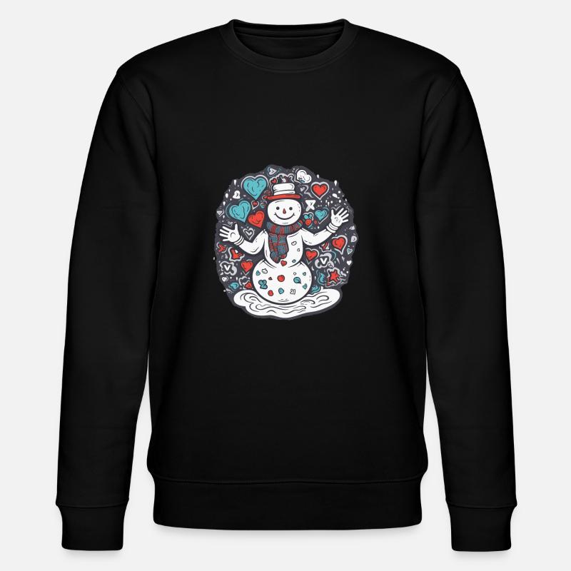 Schneemann - Stanley/Stella Unisex Bio-Sweatshirt CHANGER  - Schwarz