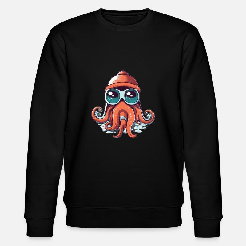 Octopus Wintersport - Stanley/Stella Unisex Bio-Sweatshirt CHANGER  - Schwarz