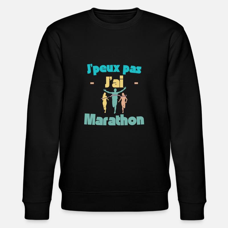 J'peux pas j'ai marathon - Sweat bio CHANGER Stanley/Stella Unisexe - noir