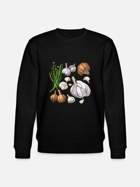 Knoblauch Geschenk Geschenkidee - Stanley/Stella Unisex Bio-Sweatshirt CHANGER - Schwarz