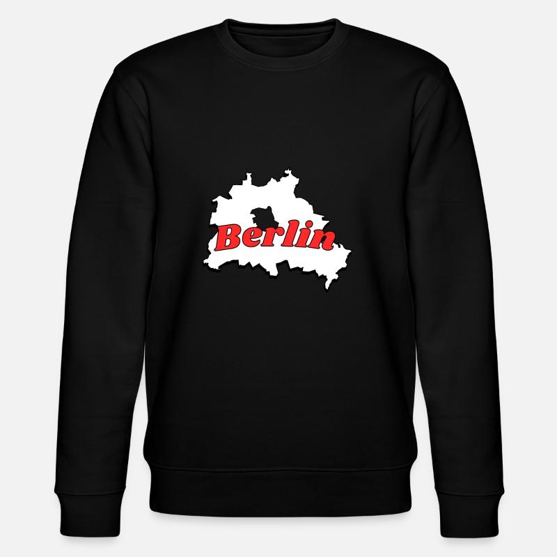 Berlin - Stanley/Stella Unisex Bio-Sweatshirt CHANGER  - Schwarz