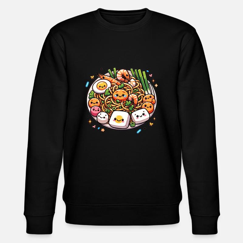 Pad Thaï Kawaii Nourriture - Sweat bio CHANGER Stanley/Stella Unisexe - noir