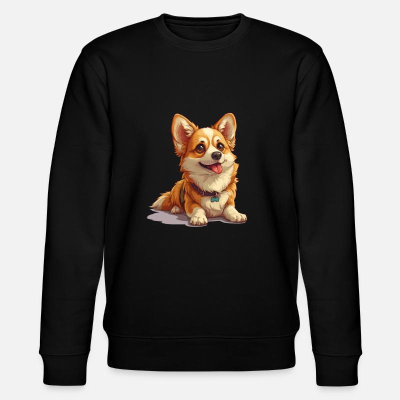 Niedlicher kleiner Hund - Stanley/Stella Unisex Bio-Sweatshirt CHANGER  - Schwarz