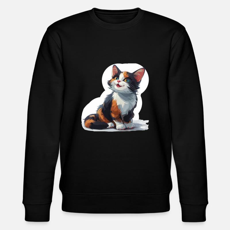 Chaton mignon - Sweat bio CHANGER Stanley/Stella Unisexe - noir