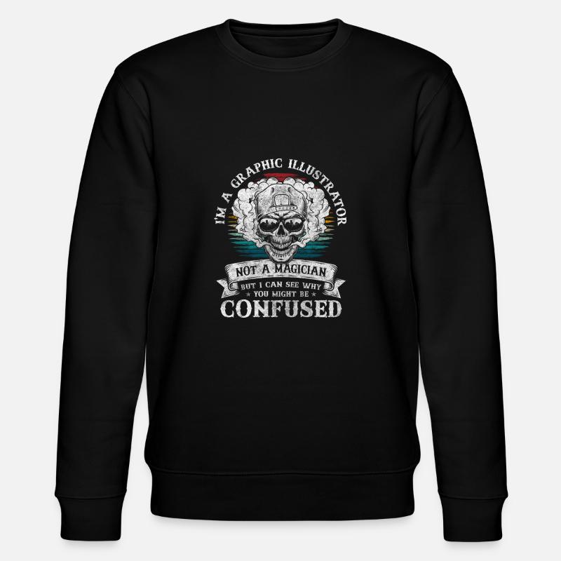 Designer Moderne Kunst - Stanley/Stella Unisex Bio-Sweatshirt CHANGER  - Schwarz