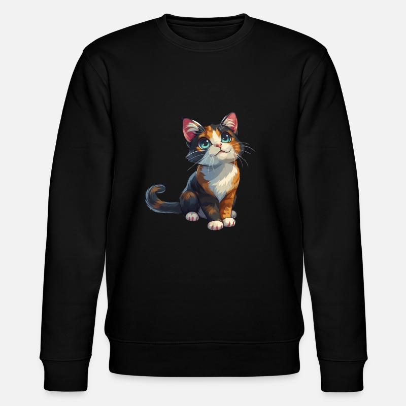 Chaton mignon - Sweat bio CHANGER Stanley/Stella Unisexe - noir