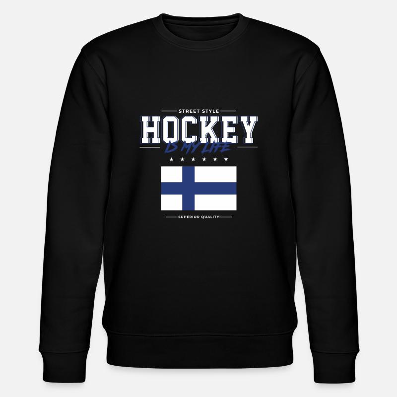 Le hockey, c’est ma vie - Sweat bio CHANGER Stanley/Stella Unisexe - noir