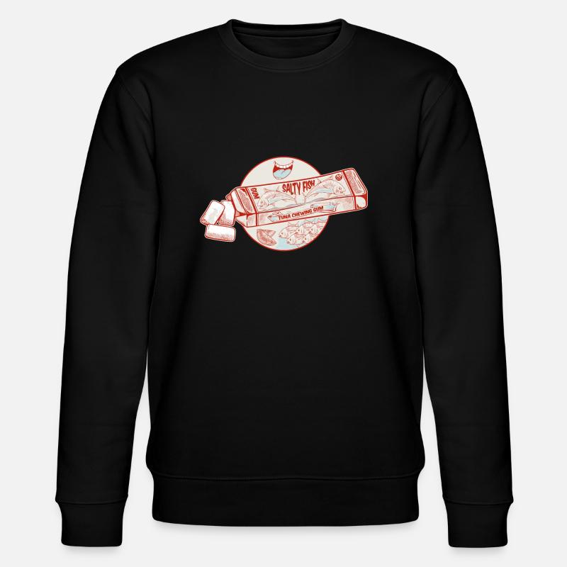 Tuna Fish flavour bubblegum - Stanley/Stella Unisex Bio-Sweatshirt CHANGER  - Schwarz
