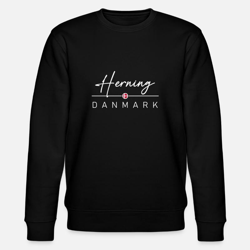 Dänemark - Herning - Danmark - Denmark - Stanley/Stella CHANGER Unisex Organic Sweatshirt - black