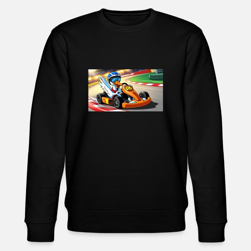 Stork Kart - Stanley/Stella Unisex Bio-Sweatshirt CHANGER  - Schwarz