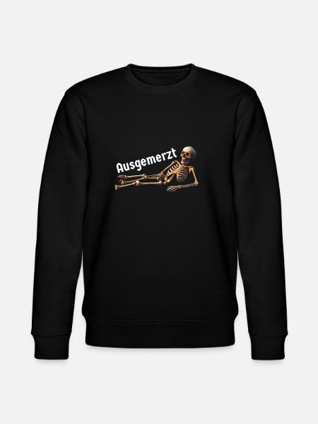 Muedes Skelett ausgemerzt - Stanley/Stella Unisex Bio-Sweatshirt CHANGER  - Schwarz