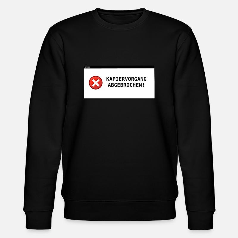 Kapiervorgang abgebrochen - Stanley/Stella Unisex Bio-Sweatshirt CHANGER  - Schwarz