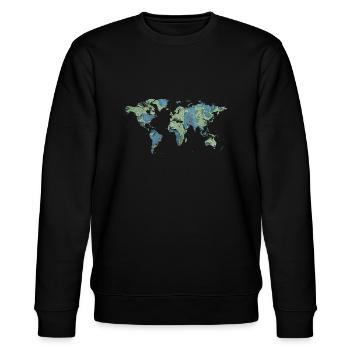 Erde - Stanley/Stella Unisex Bio-Sweatshirt CHANGER  - Schwarz - Vorne - Nik (191cm) & Marisol (170cm)
