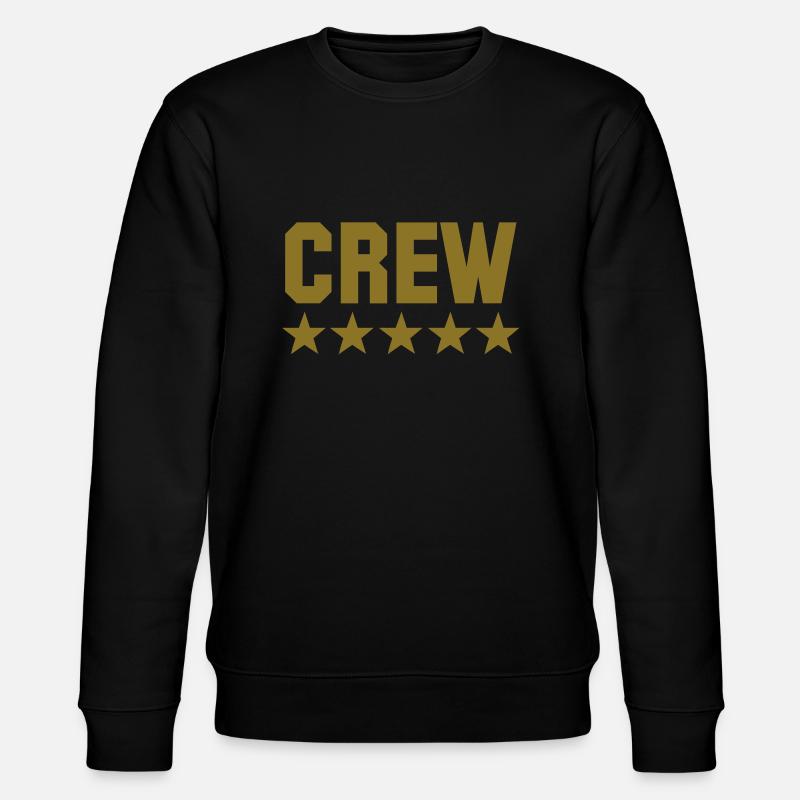 crew 5 star - Stanley/Stella Unisex Bio-Sweatshirt CHANGER  - Schwarz