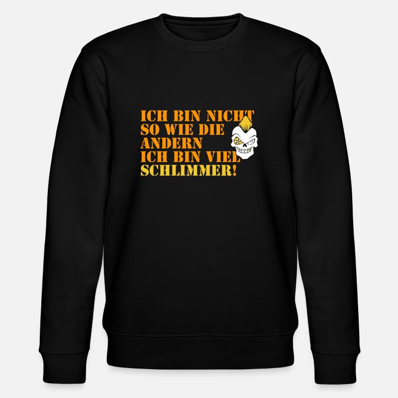 böser junge - Stanley/Stella Unisex Bio-Sweatshirt CHANGER  - Schwarz