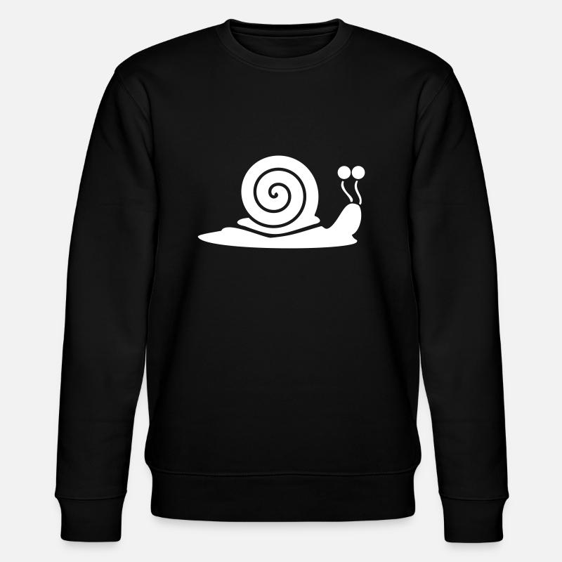 Escargot avec coquille d’escargot - Sweat bio CHANGER Stanley/Stella Unisexe - noir