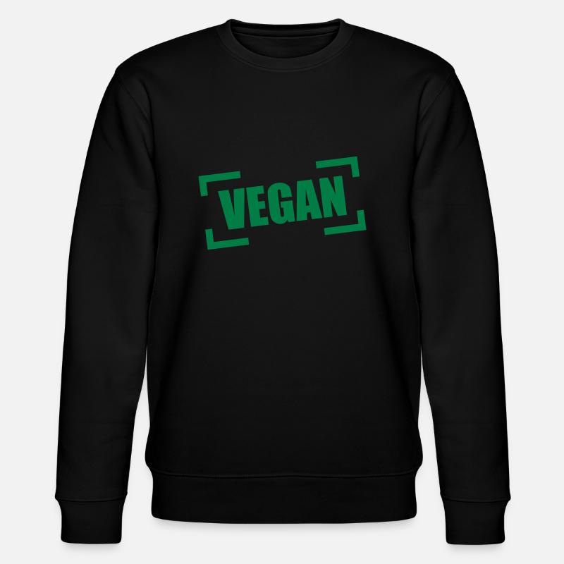 Logo de timbre végétalien - Sweat bio CHANGER Stanley/Stella Unisexe - noir