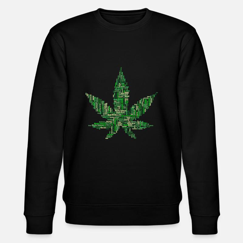Weed marijuana feuille de cannabis - Sweat bio CHANGER Stanley/Stella Unisexe - noir