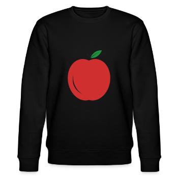 Apple - Stanley/Stella CHANGER Unisex Organic Sweatshirt - black - Front - Nik (191cm) & Marisol (170cm)