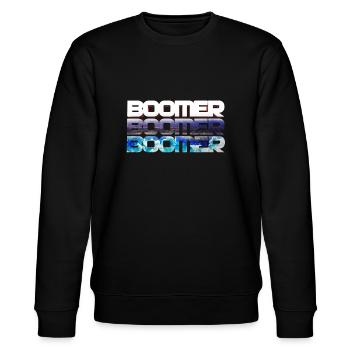 TRIPLE BOOMER - Stanley/Stella Unisex Bio-Sweatshirt CHANGER  - Schwarz - Vorne - Nik (191cm) & Marisol (170cm)