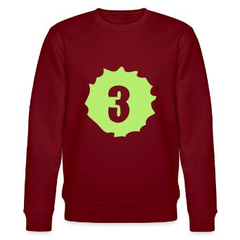 Nummer 3 - Stanley/Stella Unisex Bio-Sweatshirt CHANGER  - Burgunderrot - Vorne - Nik (191cm) & Marisol (170cm)