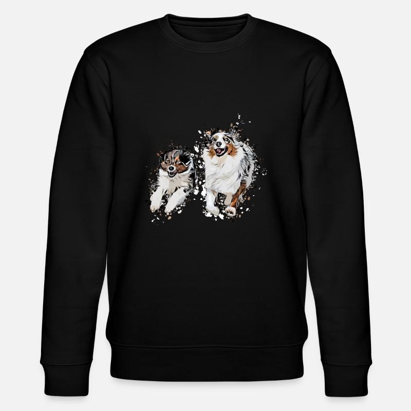 Aussie Comic - Stanley/Stella Unisex Bio-Sweatshirt CHANGER  - Schwarz
