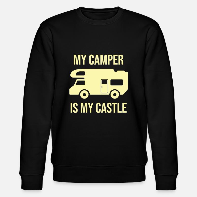 Camper, Camping, Wohnmobil - Stanley/Stella Unisex Bio-Sweatshirt CHANGER  - Schwarz