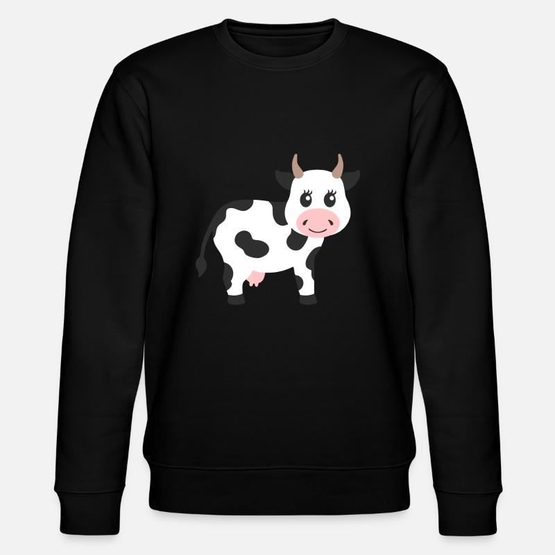 Kuh - Stanley/Stella Unisex Bio-Sweatshirt CHANGER  - Schwarz