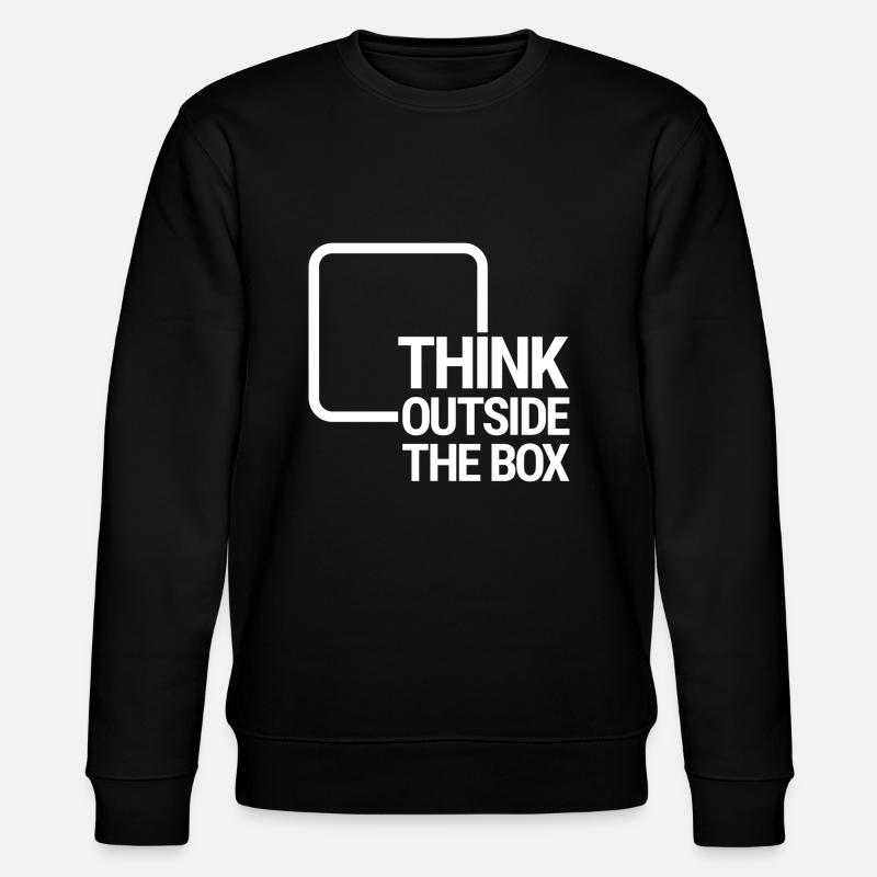 Think outside the box - Stanley/Stella Unisex Bio-Sweatshirt CHANGER  - Schwarz