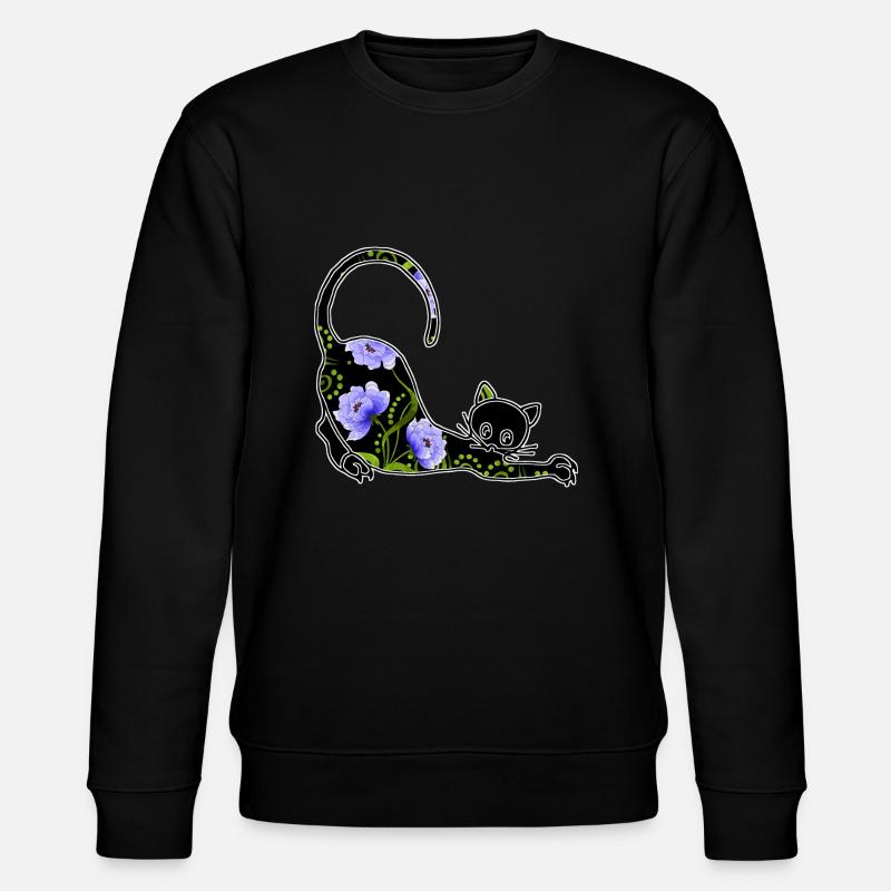 Katze - Stanley/Stella Unisex Bio-Sweatshirt CHANGER  - Schwarz