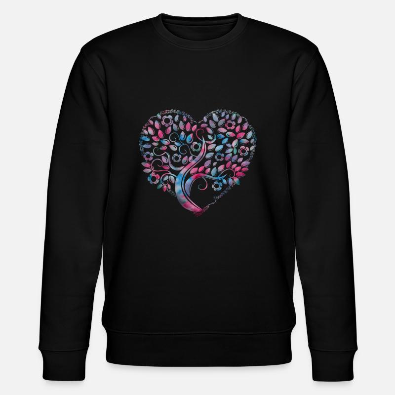 Lebens Baum - Stanley/Stella Unisex Bio-Sweatshirt CHANGER  - Schwarz