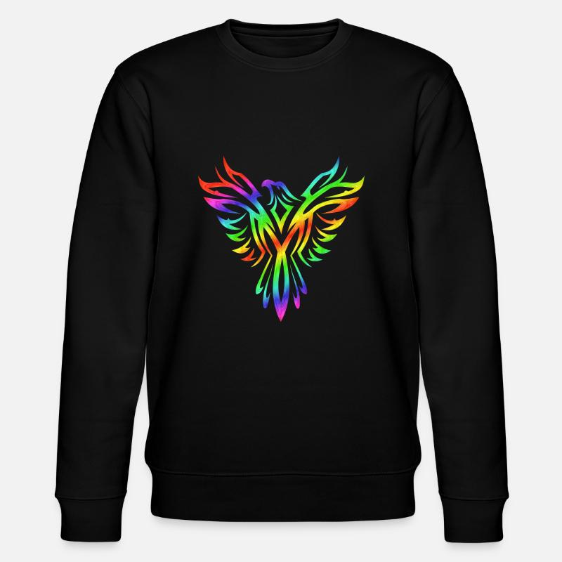 Phoenix Rainbow - Stanley/Stella CHANGER Unisex Organic Sweatshirt - black