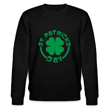St. Patrick's Day - Stanley/Stella CHANGER Unisex Organic Sweatshirt - black - Front - Nik (191cm) & Marisol (170cm)