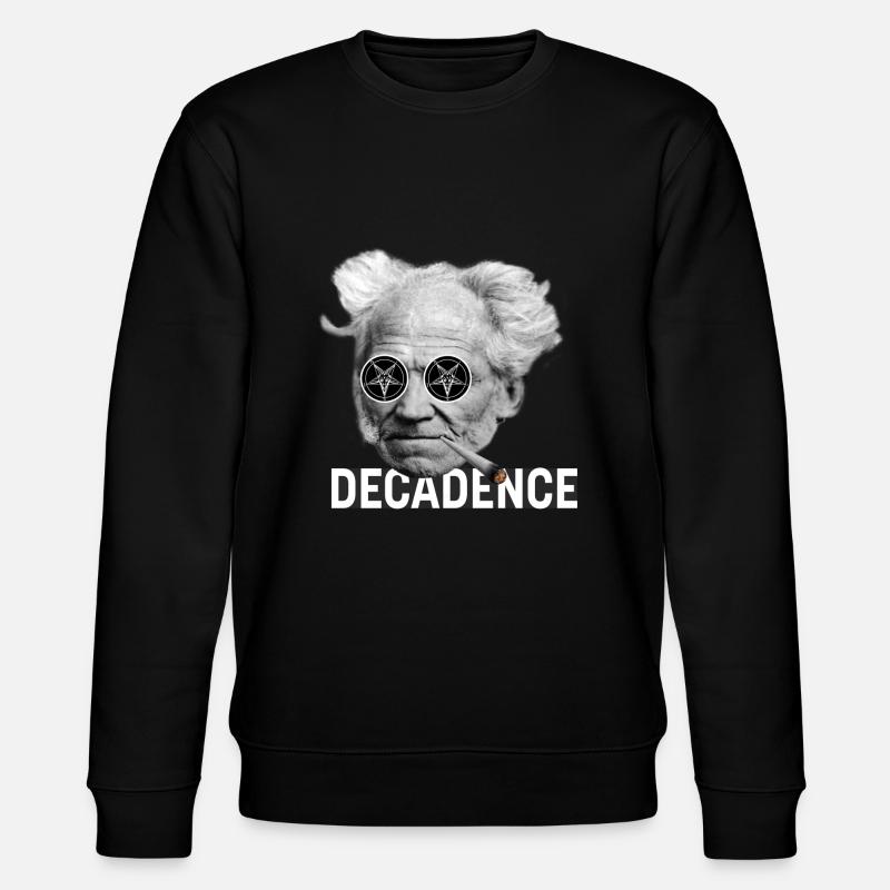 Schopenhauer Dekadenz - Stanley/Stella Unisex Bio-Sweatshirt CHANGER  - Schwarz